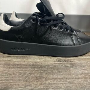 Adidas STAN SMITH RECON Black Leather Platform Sneakers men